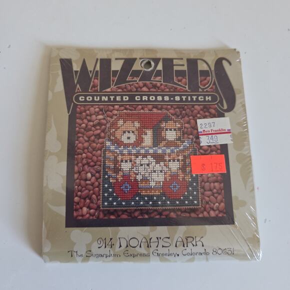 Vintage Cross Stitch Lot Of 4 Noahs Ark Angel Beach Mixed Brand - Picture 8 of 9